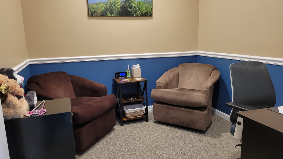 A Journey Well, LLC therapy room.